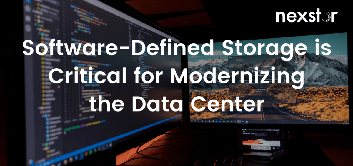 Software-Defined Storage is Critical for Modernizing the Data Center