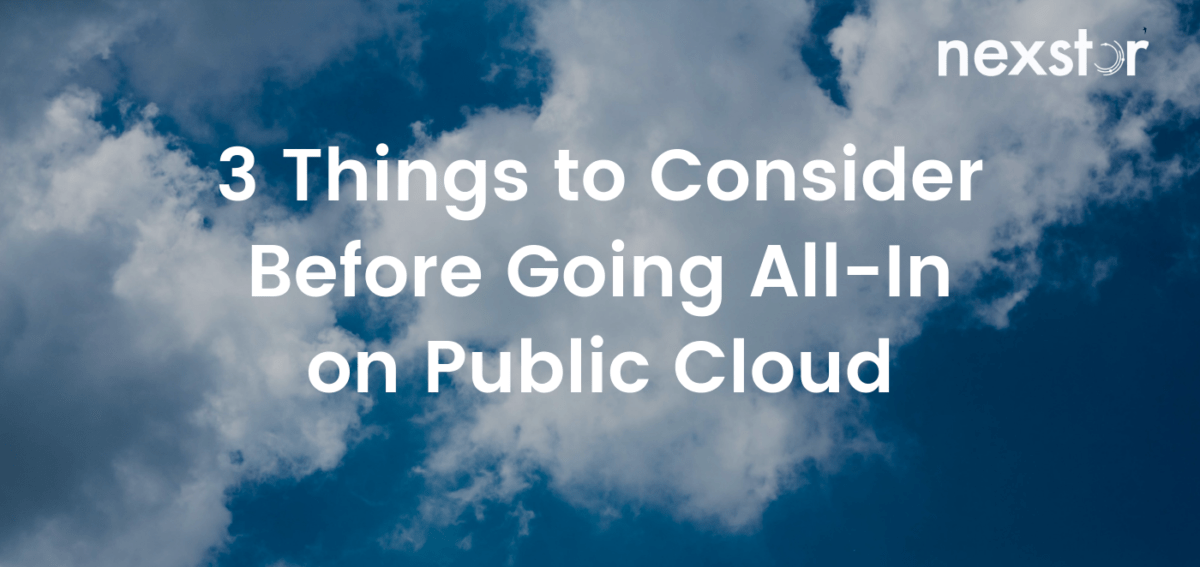 3 Things to Consider Before Going All-In on Public Cloud