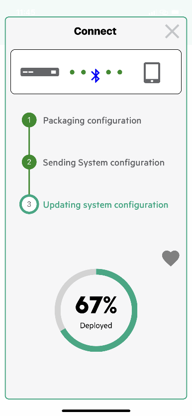 An image of HPE Storage Connection App and the process to follow to configure it.