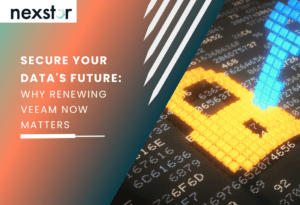 Digital lock and key made of pixels overlaid on binary code, symbolising data security and the importance of renewing Veeam to future-proof data protection.