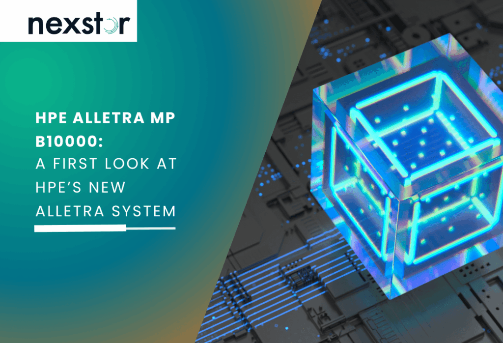 Visual representation of high-performance data architecture, symbolising HPE Alletra MP B10000’s disaggregated storage and AI-powered infrastructure.