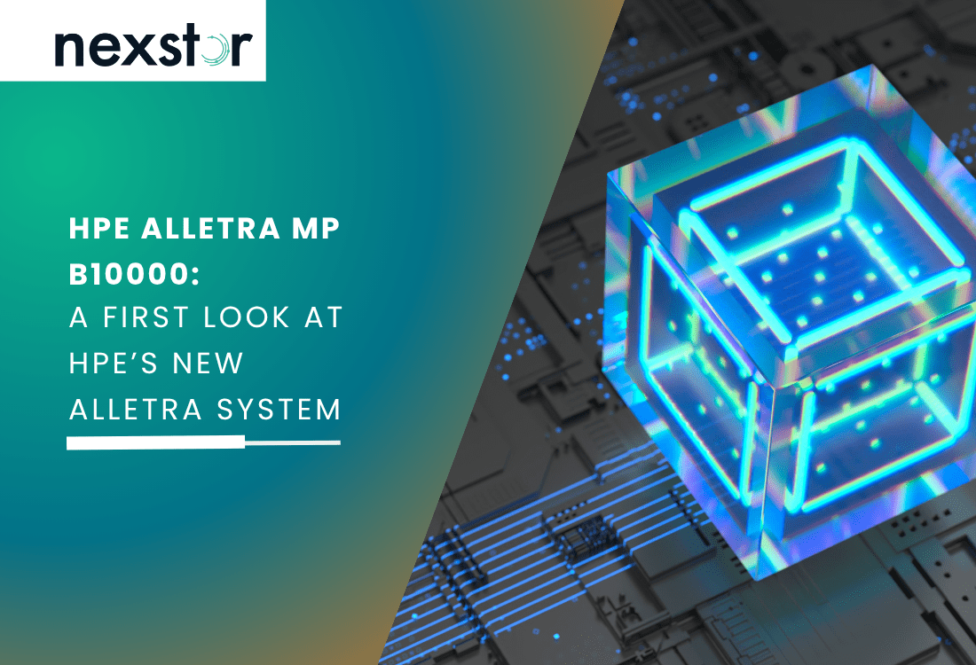 Visual representation of high-performance data architecture, symbolising HPE Alletra MP B10000’s disaggregated storage and AI-powered infrastructure.