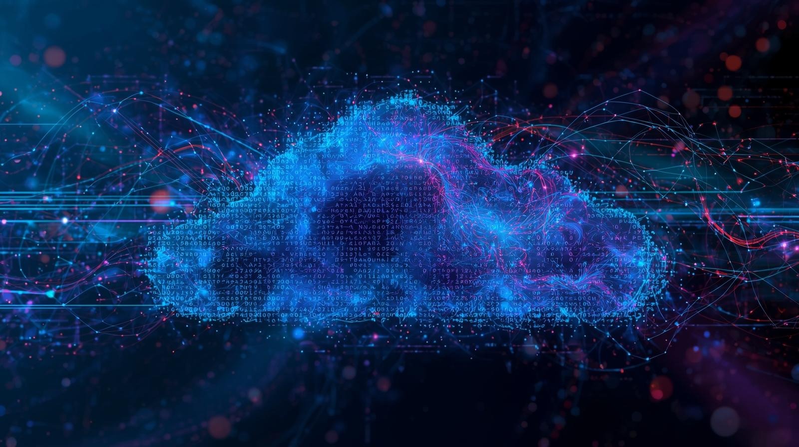 abstract image to represent a data cloud in IT