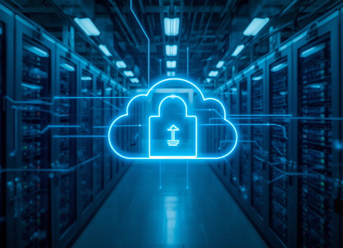 cloud backup stock image